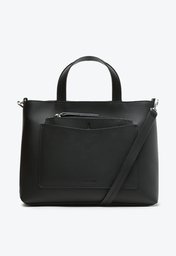 Bolsa Tote Preta Anacapri Bolso Frontal Média