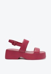 Sandália Flatform Rosa Anacapri Mirella Duas Tiras
