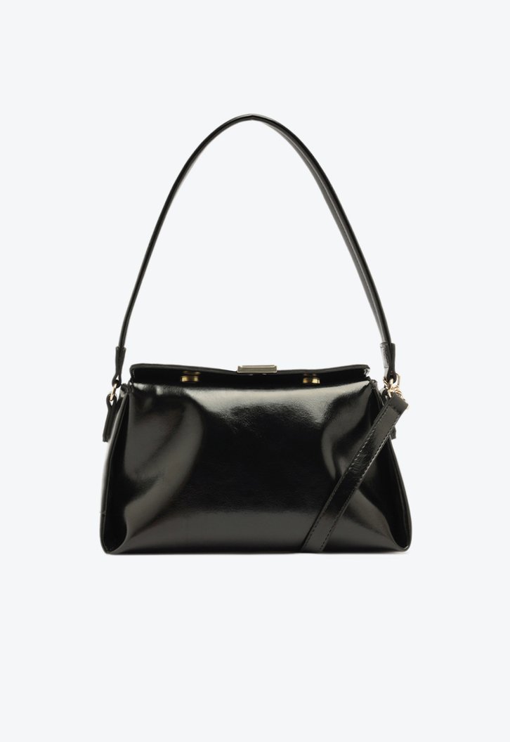 Bolsa Tiracolo Média Moderna Preta