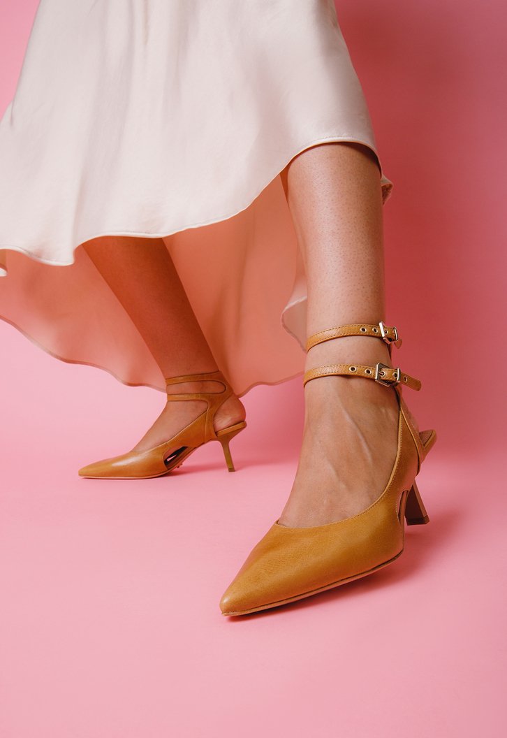 Slingback Eilleen Caramelo