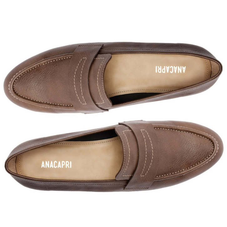 Mocassim Liso Monocolor Marrom | ZZ MALL