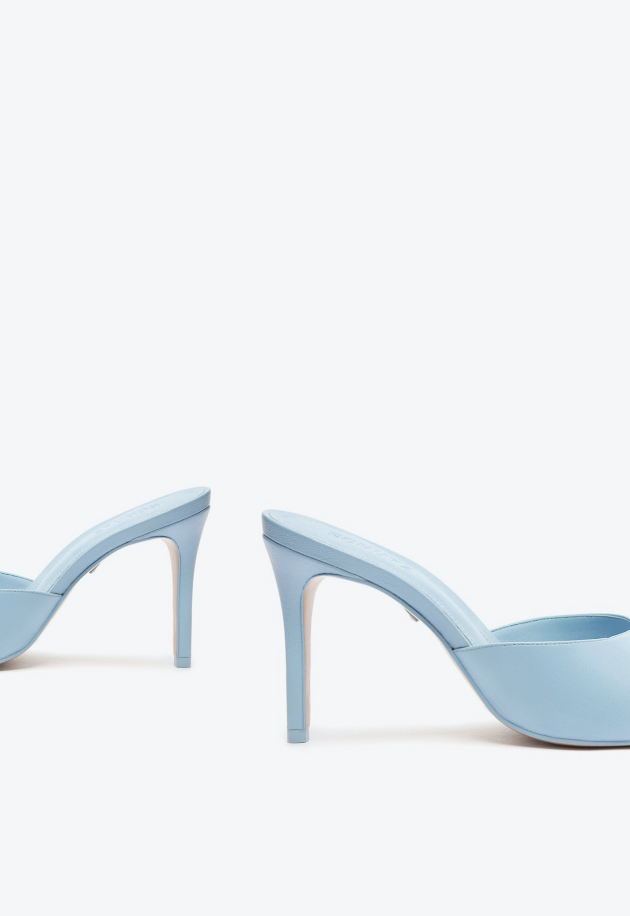 Sapato Mule Azul Schutz New Basics Couro | ZZ MALL