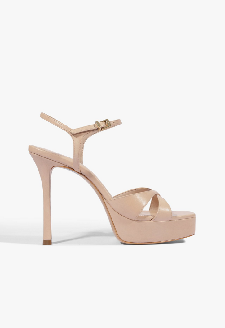Sandália Schutz Maxine Meia Pata Couro Rosa