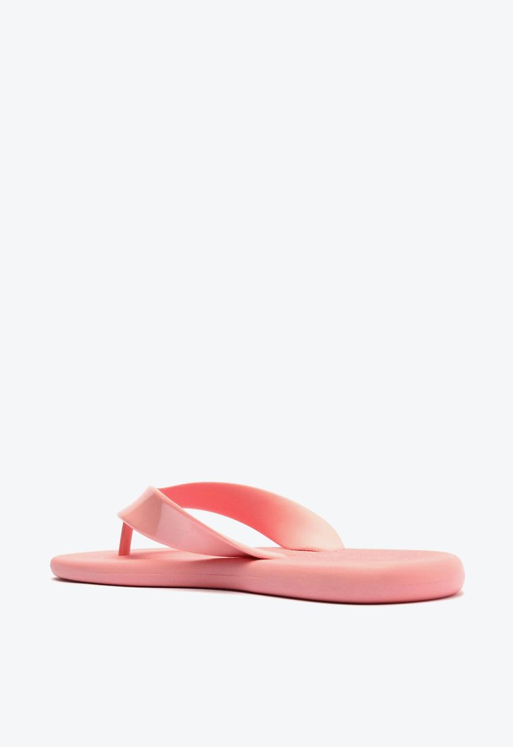 Chinelo De Dedo Rosa Brizza Tira Larga