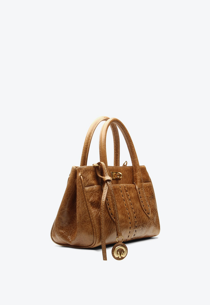 Bolsa Tote Betha Pequena Caramelo | ZZ MALL