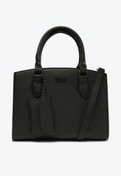 Bolsa Tote Pouch Preta Anacapri Média Essencial