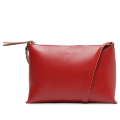 Crossbody Vermelha Anacapri Couro Cora Pequena