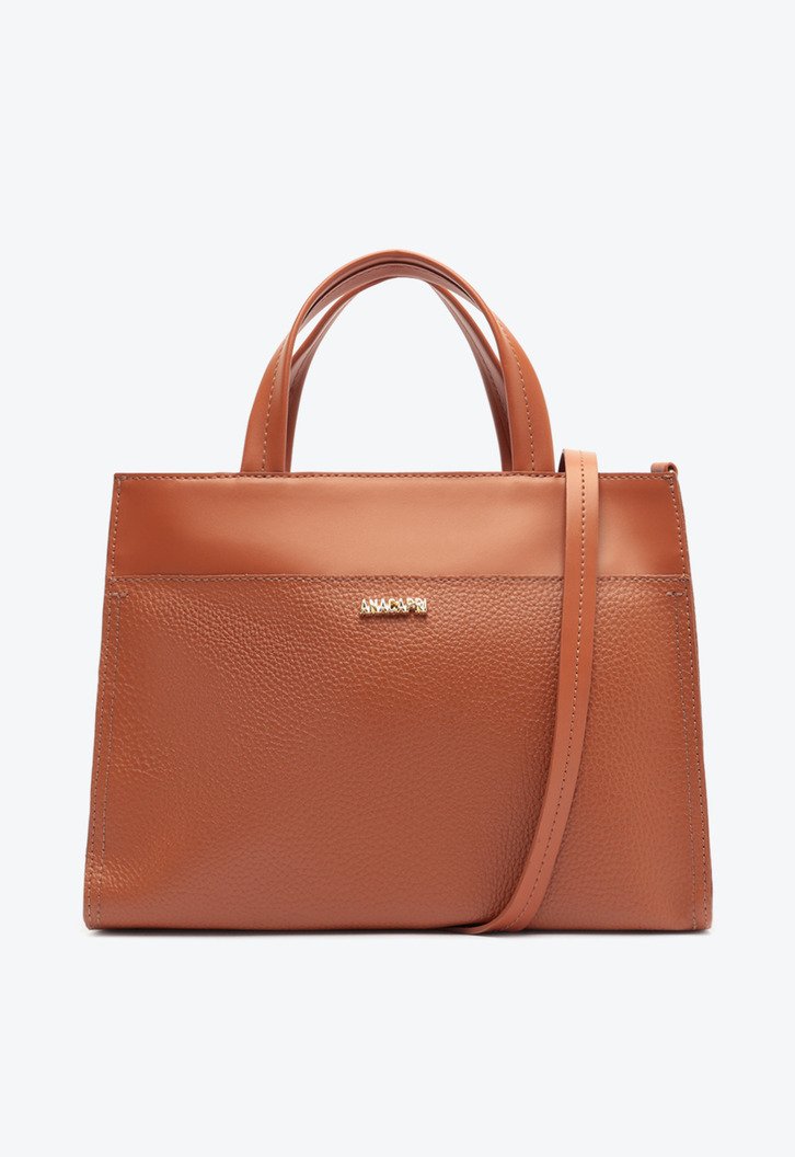Bolsa Tote Média Work Marrom Caramelo