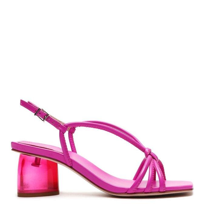 Sandália Feminina Bold Acrilic - Schutz - Rosa - Shop2gether