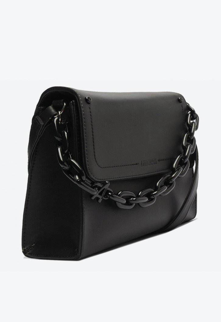 Bolsa Tiracolo Preta Anacapri Mônaco Média