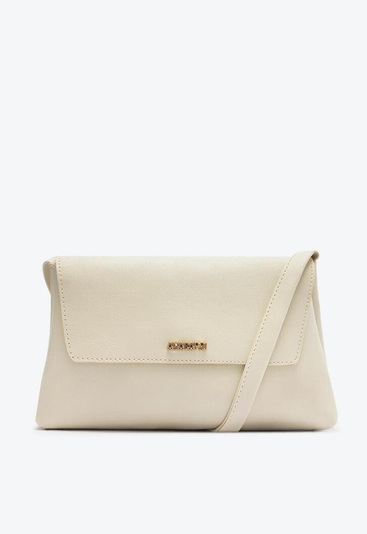 Crossbody Branca Aba Retangular Média