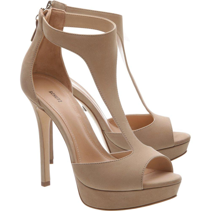 Sandália Schutz Meia Pata Line Nude | ZZ MALL