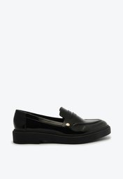 Mocassim Preto Anacapri Verniz Detalhe Removível