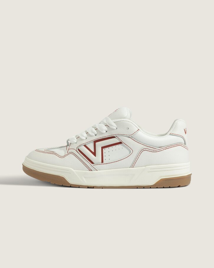Tênis Upland Contrast Stitch White Red