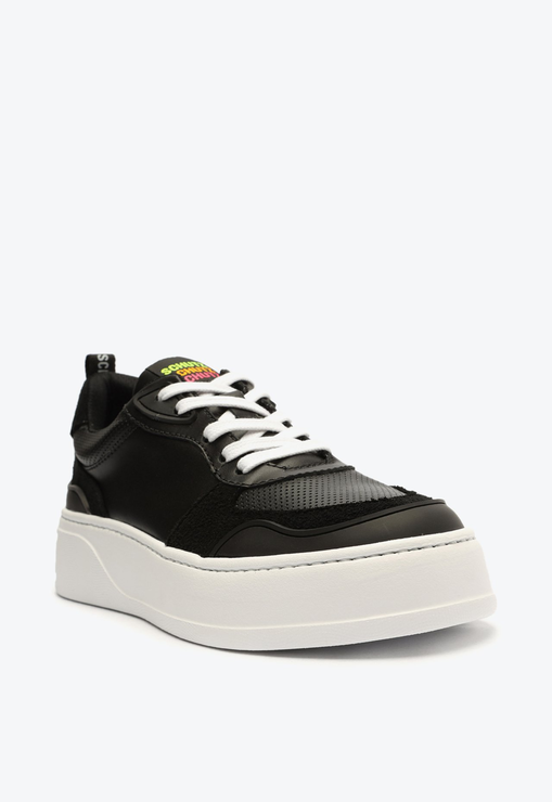 Tênis Flatform Preto Schutz Couro