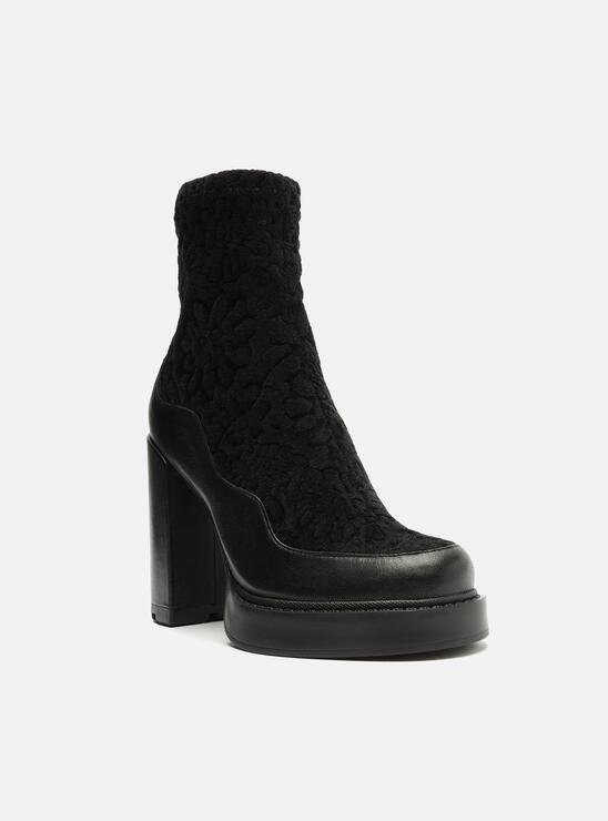 BOTA MEIA PATA PRETA AREZZO SALTO ALTO