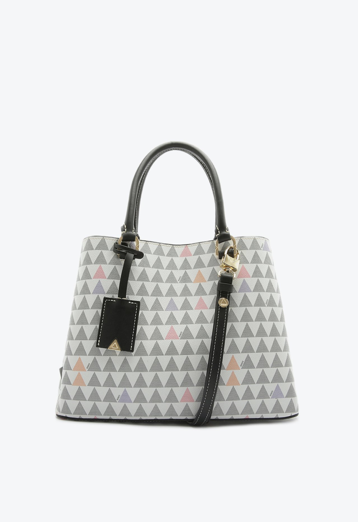 Bolsa Shopping Branca Schutz Triangle