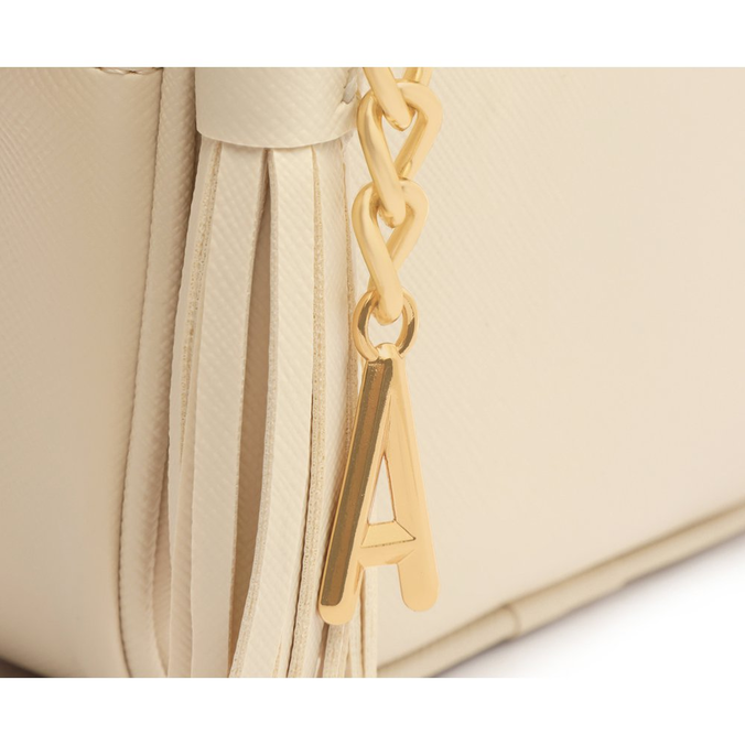 Bolsa Tiracolo Off-White Barbicacho Pequena