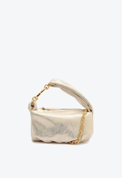 Bolsa Tiracolo Dourada Schutz Pequena Vibe Couro