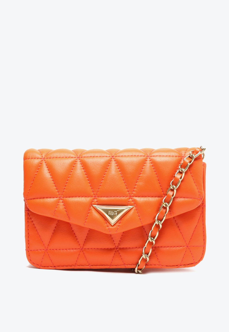 Bolsa Tiracolo Laranja Schutz Pequena 944 Couro | ZZ MALL