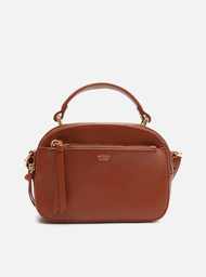 Bolsa Tiracolo Marrom Arezzo Pequena Arredondada