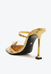 まみっくす Sapato Mule Schutz Hot Transparency Vinil Roxo | ZZ MALL