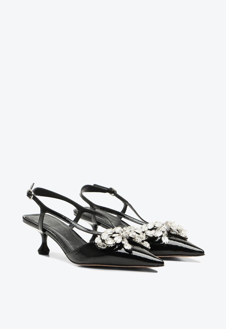 Slingback Servia Preto
