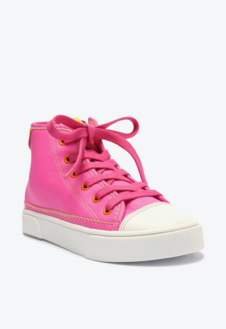 Tênis Infantil Rosa Pink Arezzo Cano Alto