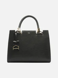 Bolsa Tote Preta Arezzo Couro Abraccio Grande | ZZ MALL
