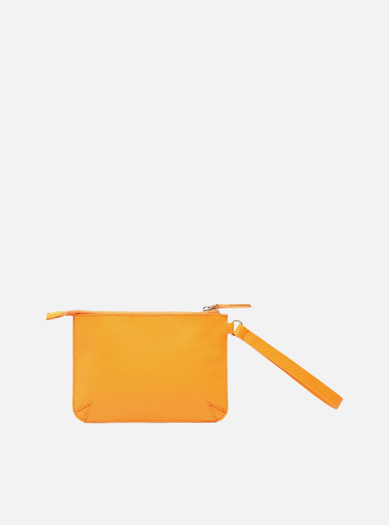 Necessaire Laranja Arezzo Couro