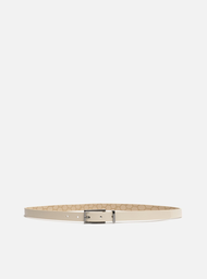 Cinto Off-white Arezzo Couro Fivela Retangular