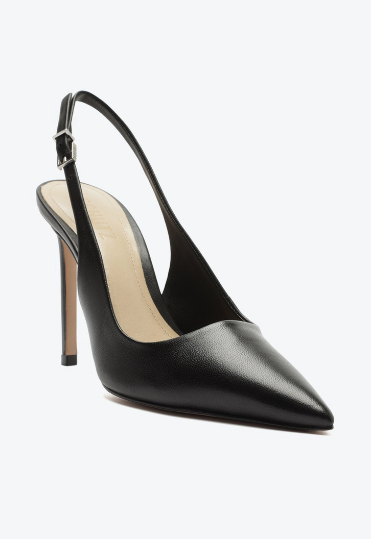 Sapato Scarpin Couro Preto