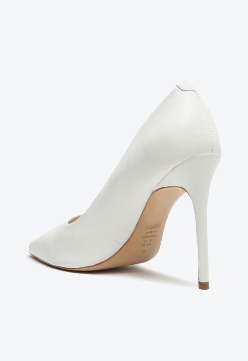 SAPATO SCARPIN BRANCA SCHUTZ COURO FORRO