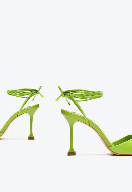 Sapato Scarpin Cecilia Couro Verde