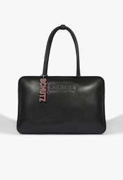 Bolsa Tote Preta Schutz Ivvy Grande Couro