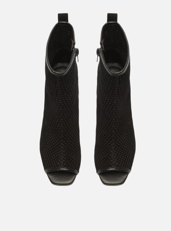 Bota Cano Médio Nobuck Preta
