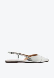 Sapatilha Prata Anacapri Slingback Ponta