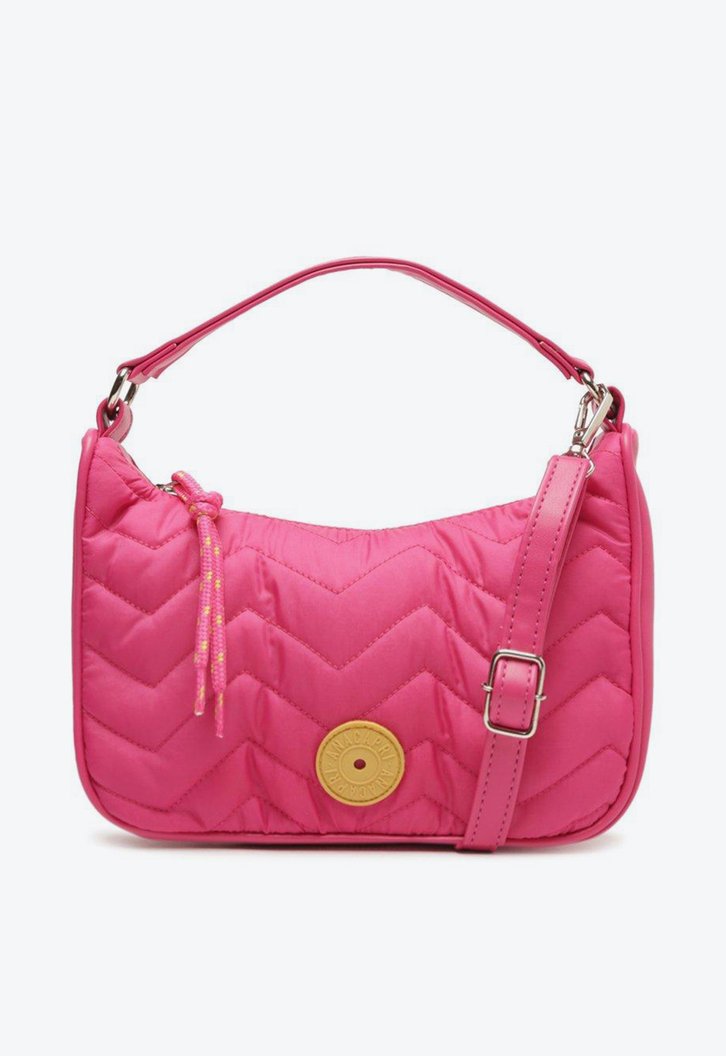 Bolsa Baguete Rosa Matelassê Nylon