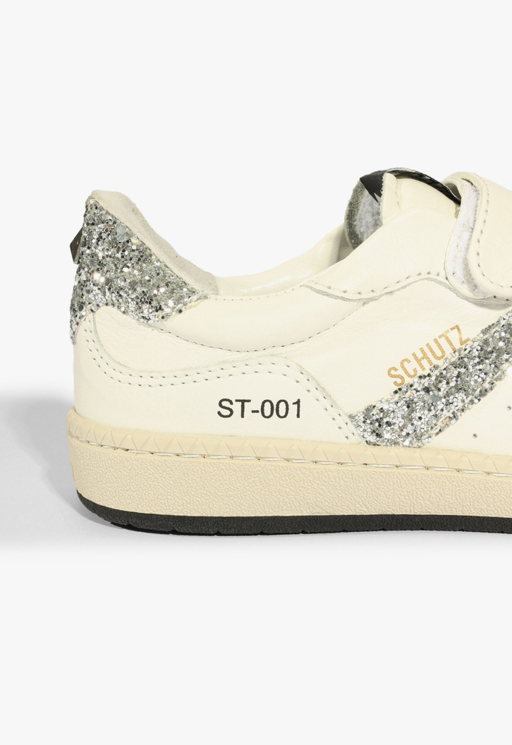 Tênis Branco E Prata Schutz St 001 Couro | ZZ MALL