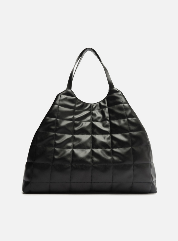 Bolsa Shopping Preta Arezzo Matelassê Fancy Grande
