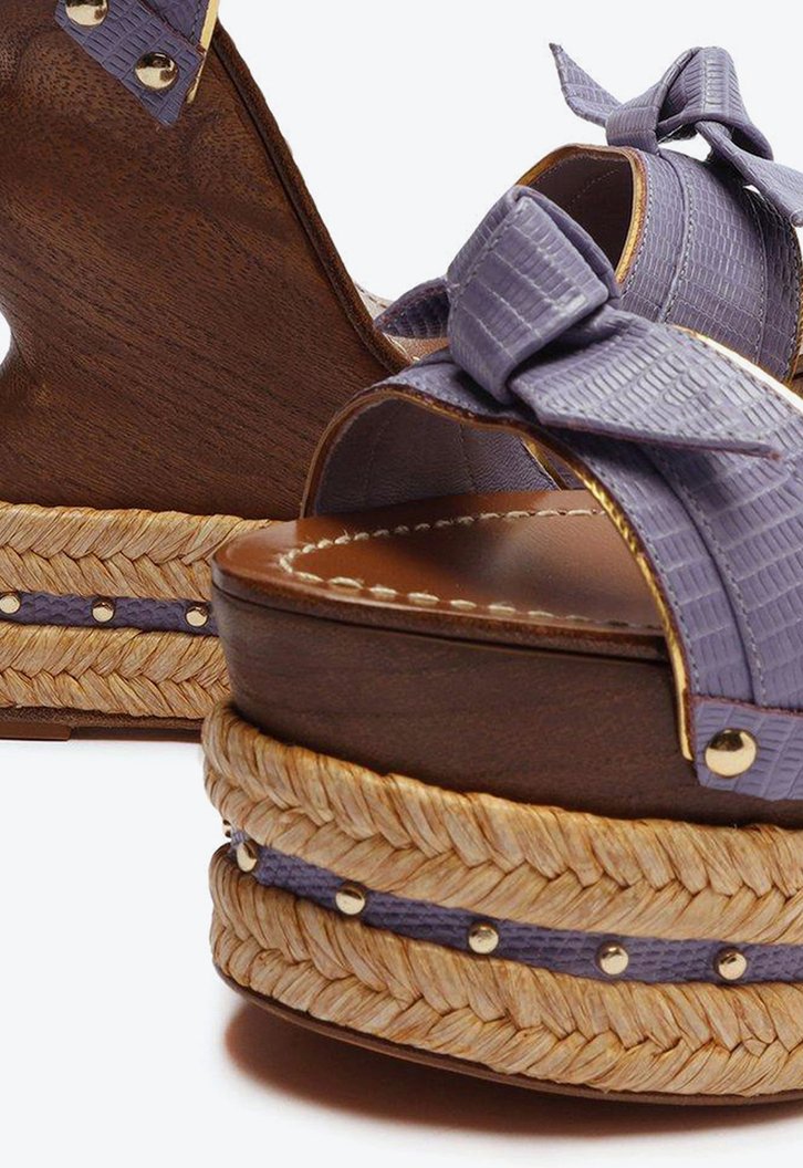 Clarita Wooden Sandal Viola