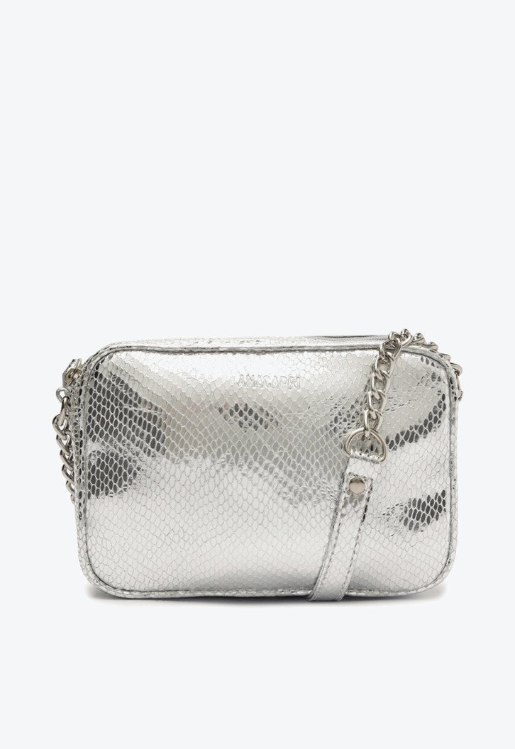 Bolsa Tiracolo Prata Anacapri Pequena Essencial