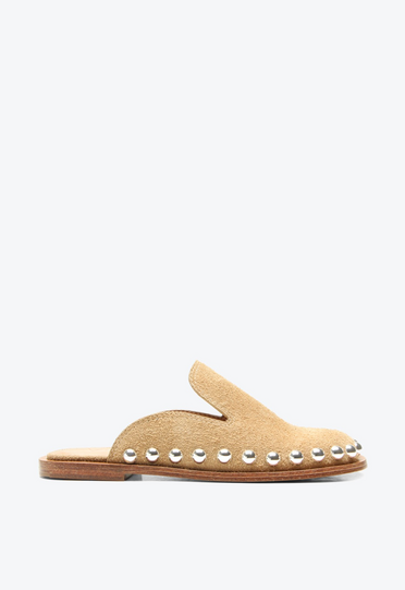 Mule Clog Cora Bege Camurça