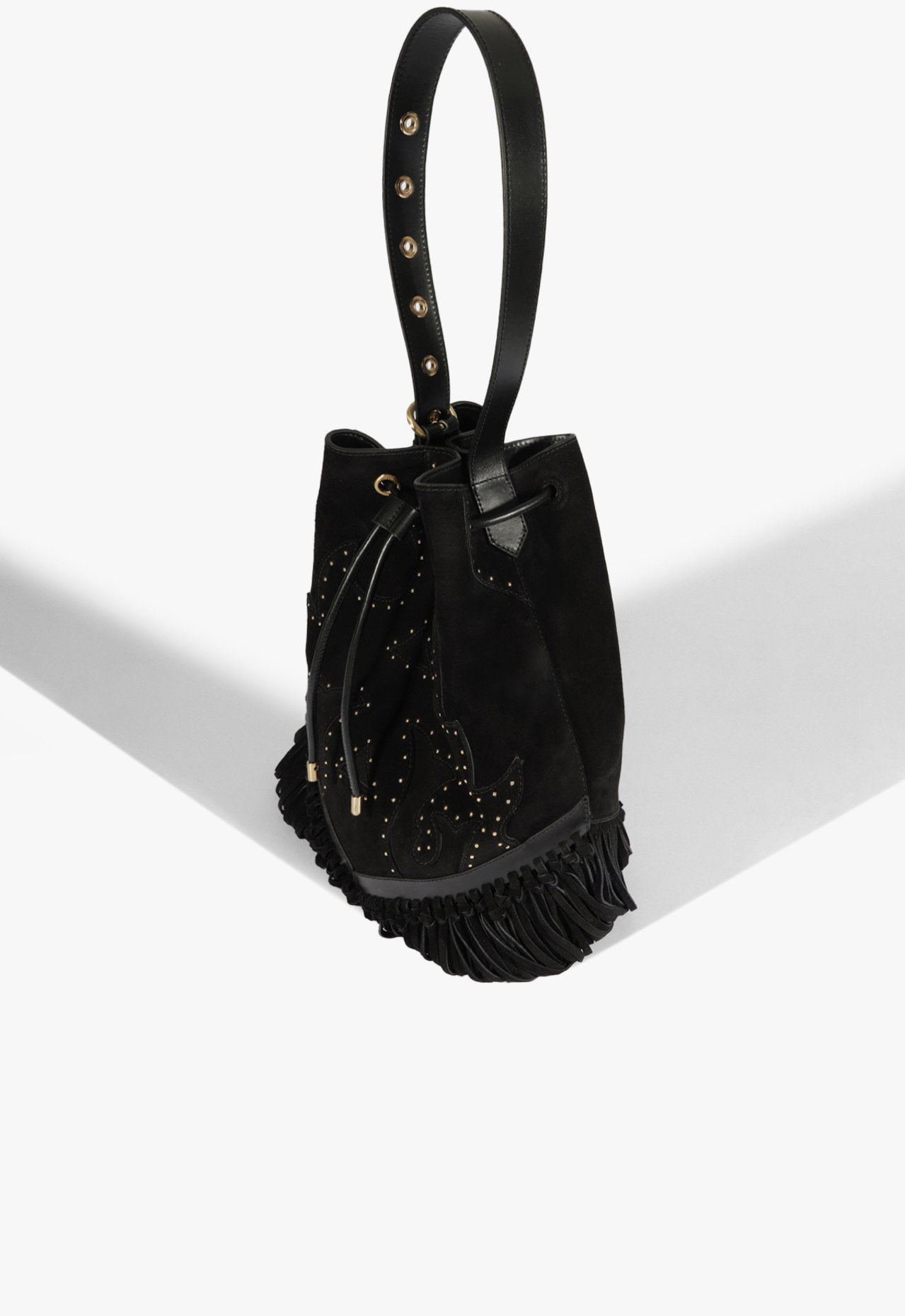 Bolsa Bucket Savannah Camurça Preta | ZZ MALL