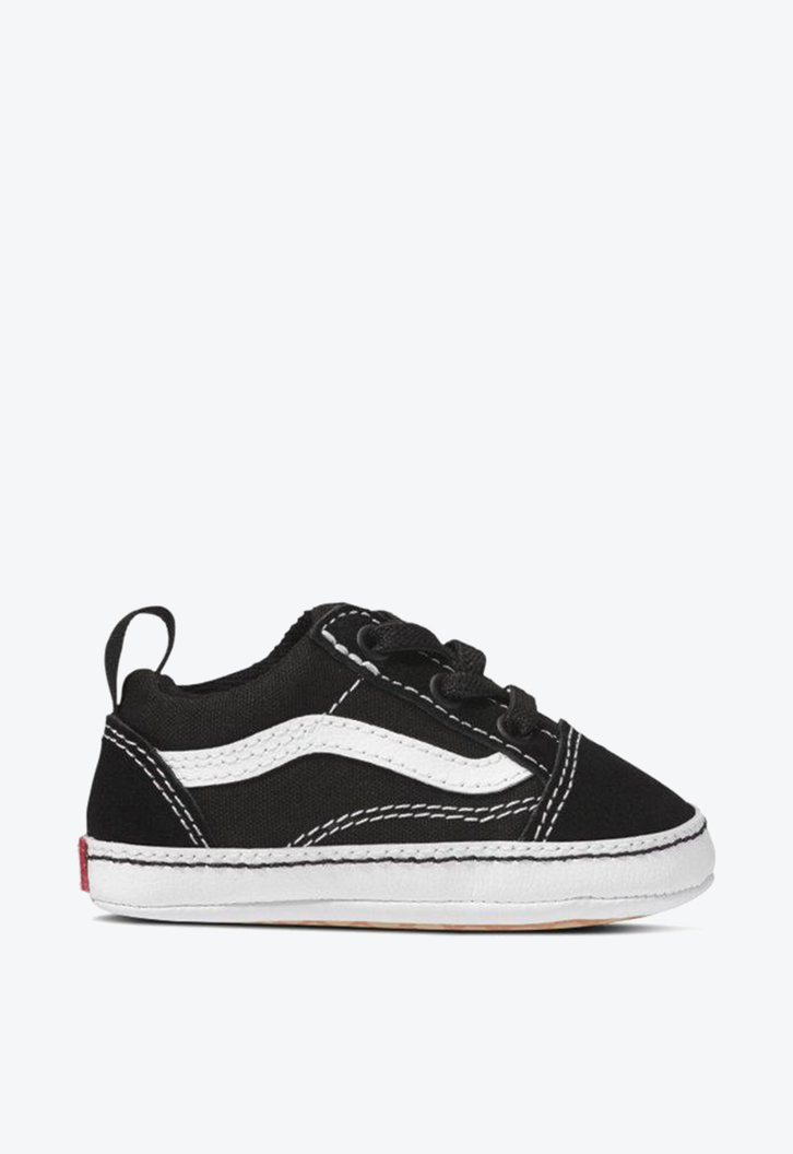 Tênis Vans Infantil Old Skool Crib Black True White