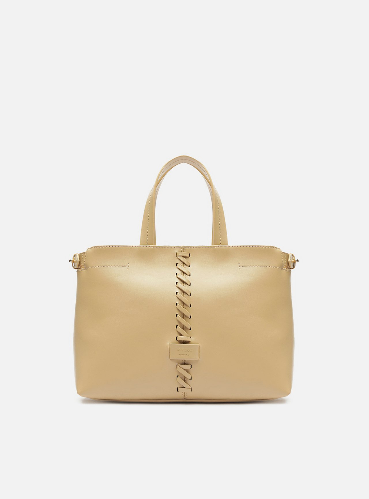Bolsa Tote Bege Giorno Média Trançado - AREZZO