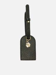 Bag Charm Preto Arezzo Couro Pingente