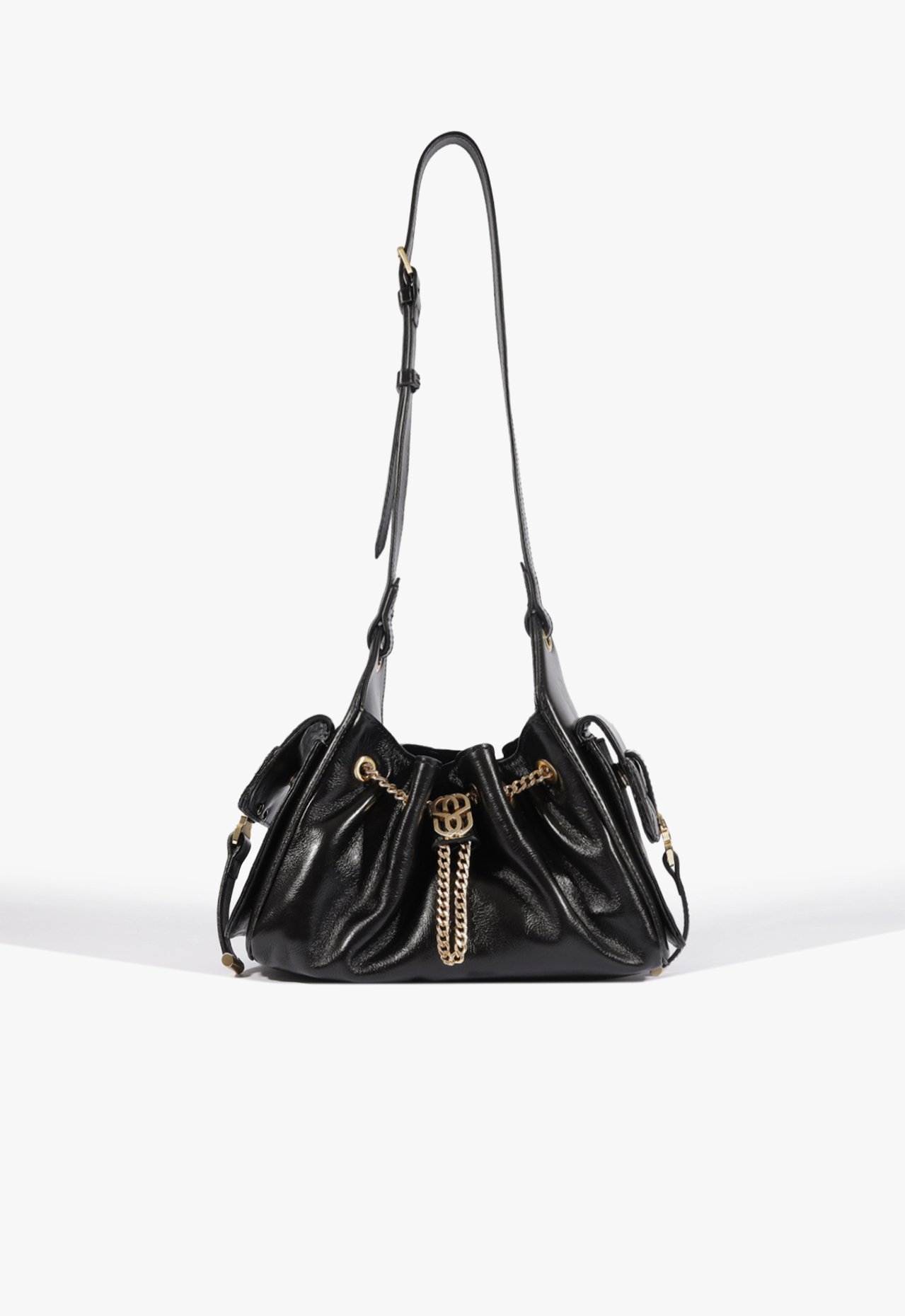 Bolsa Schutz Shoulder Média Lilibet Couro Preta | ZZ MALL