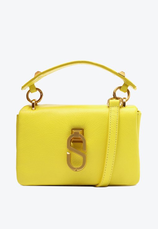 Bolsa Tiracolo Jordy Couro Amarela