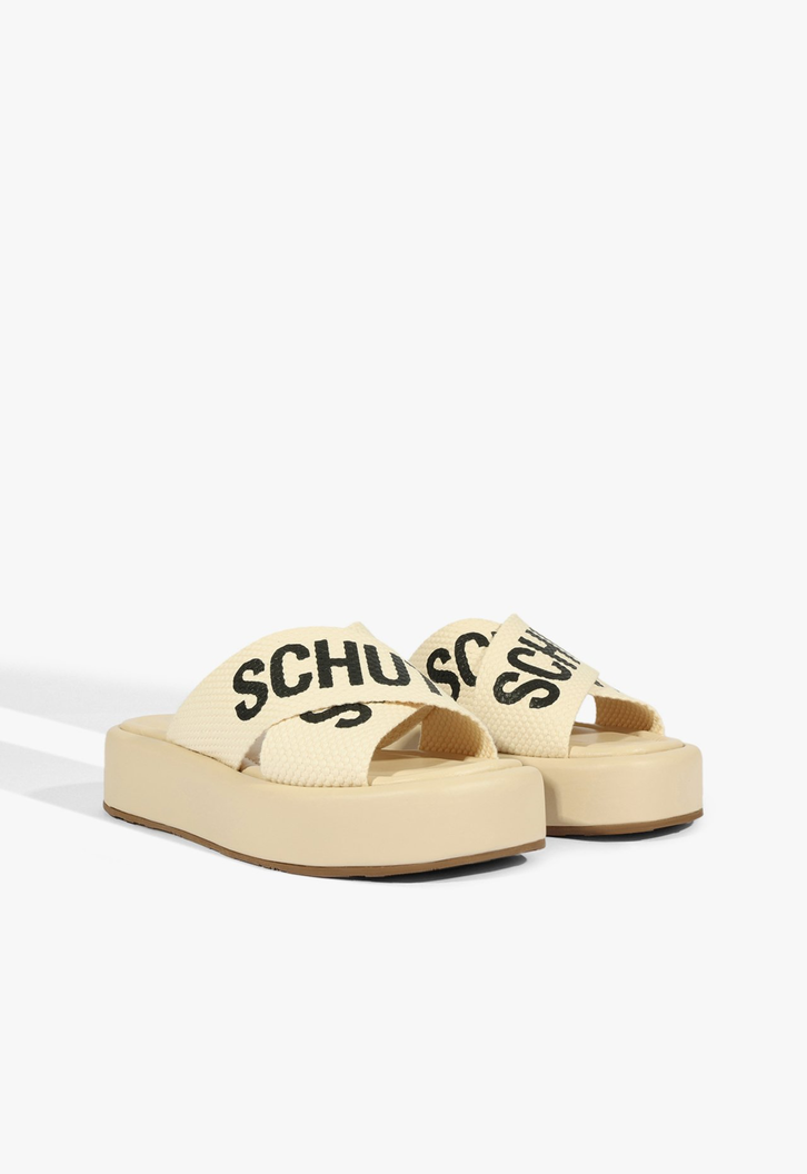 Sandália Plataforma X Schutz Branca | ZZ MALL